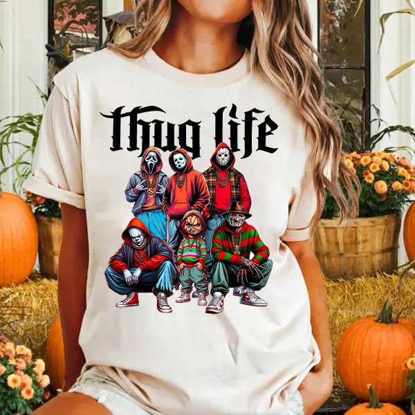 Thug Life Vintage Halloween Spooky Graphic T-Shirt/Sweatshirt/Hoodie