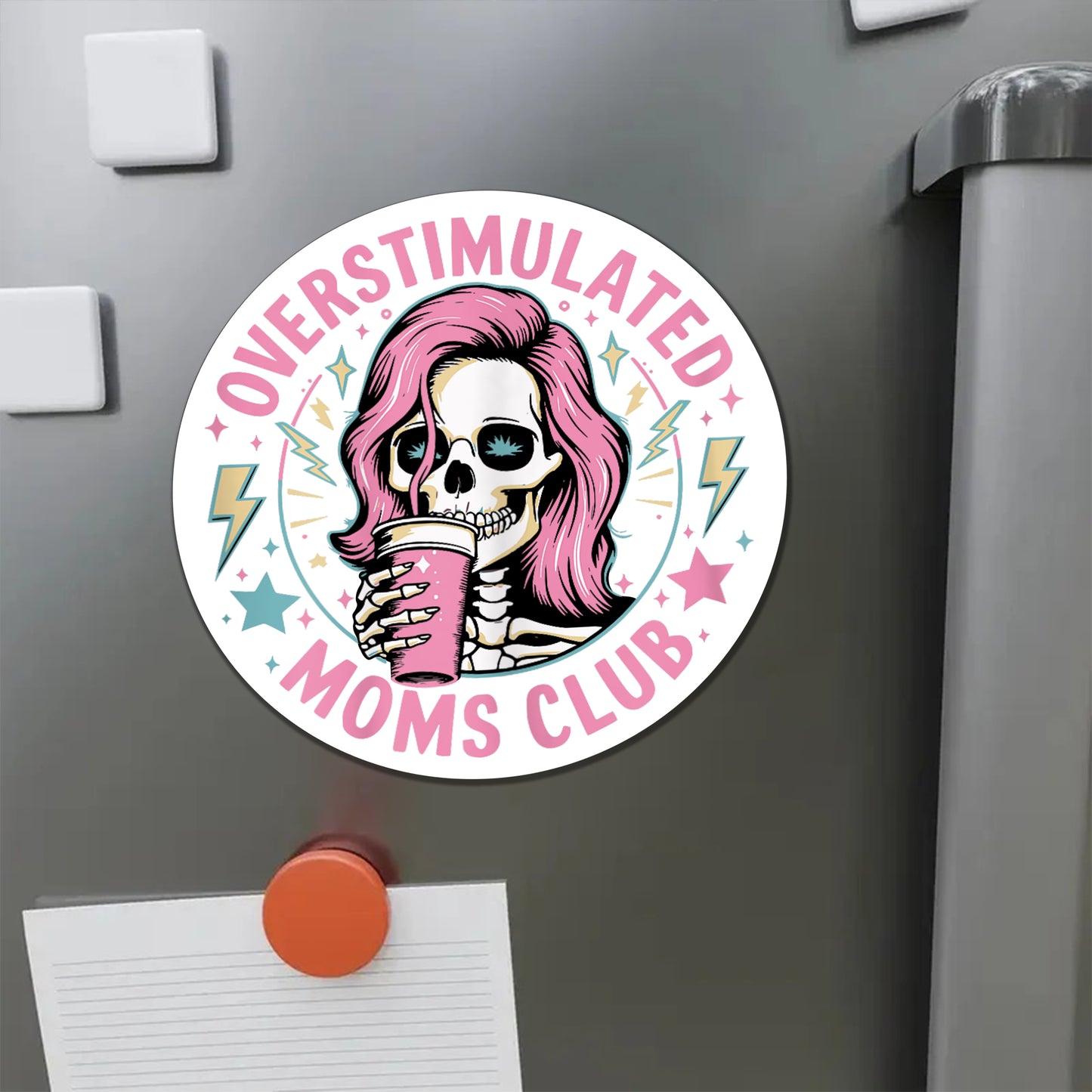 Overstimulated Moms Club Sticker