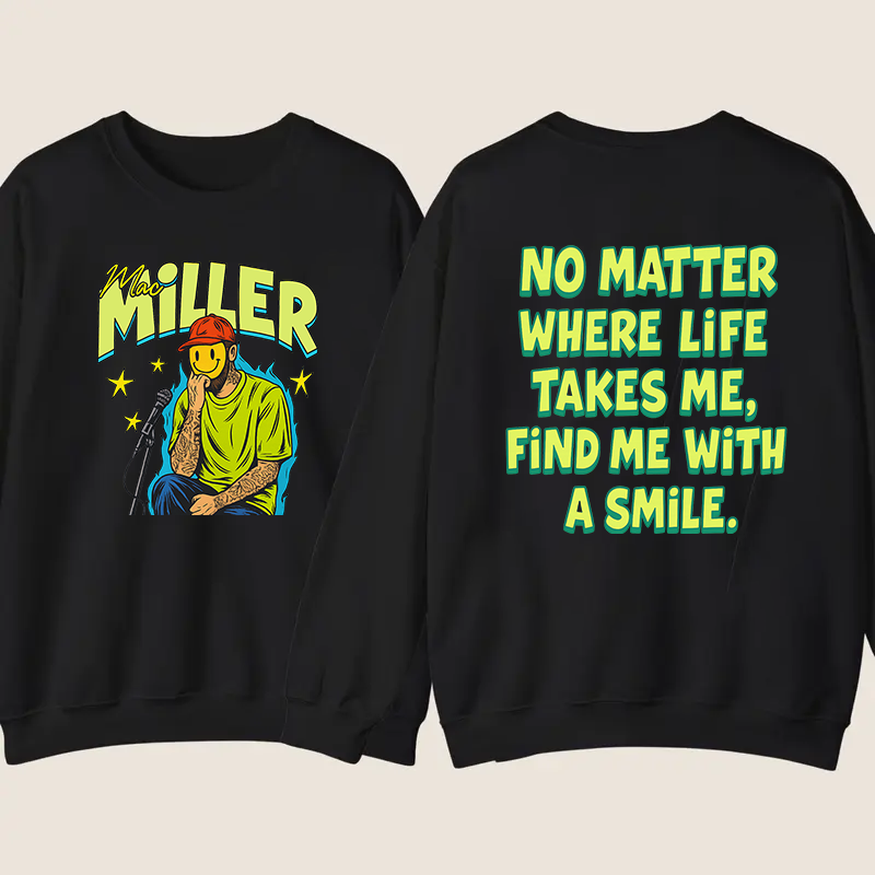 Mac Miller Best Day Ever Smile Graphic T-Shirt/Sweatshirt/Hoodie