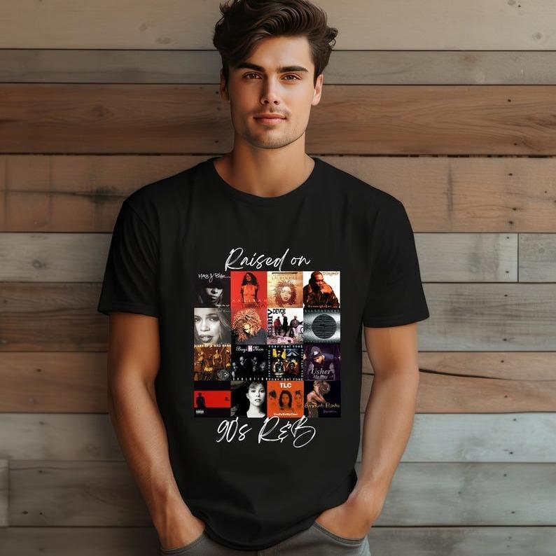 Raised On 90s R&B Album Cover T-Shirt/Sweatshirt/Hoodie