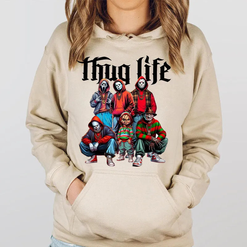 Thug Life Vintage Halloween Spooky Graphic T-Shirt/Sweatshirt/Hoodie