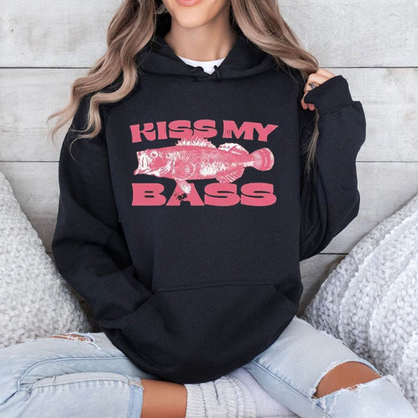 Kiss My Bass Vintage Style Fishing T-Shirt/Sweatshirt/Hoodie