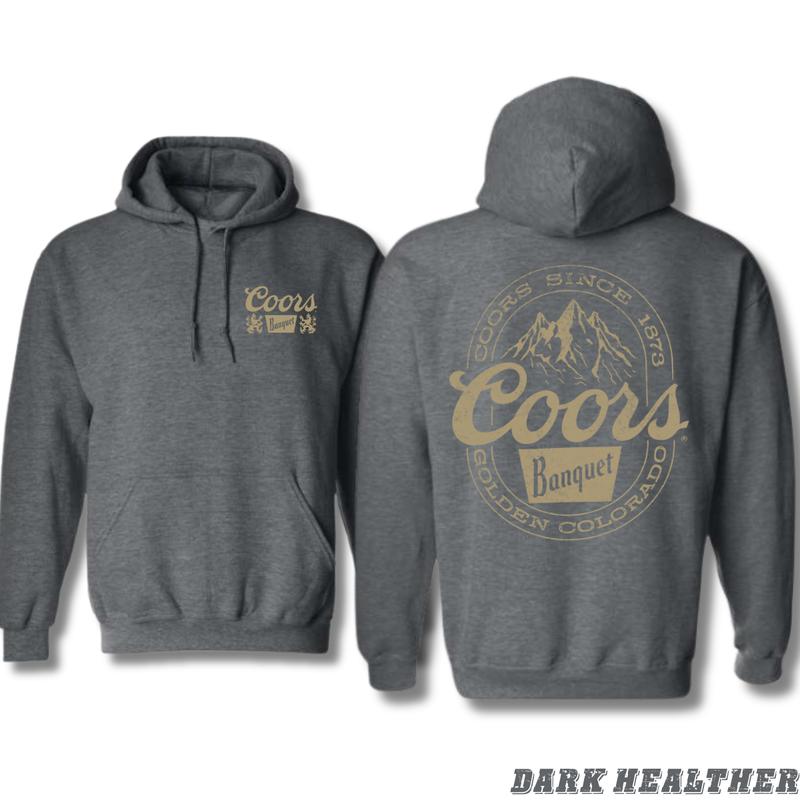 Coors Banquet-Classic and Rugged Design Featuring Retro Coors Logo Sweatshirt