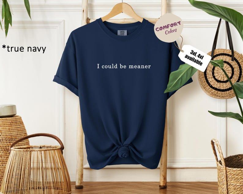 I Could Be Meaner – Funny Sarcastic Graphic T-Shirt / Hoodie / Sweatshirt