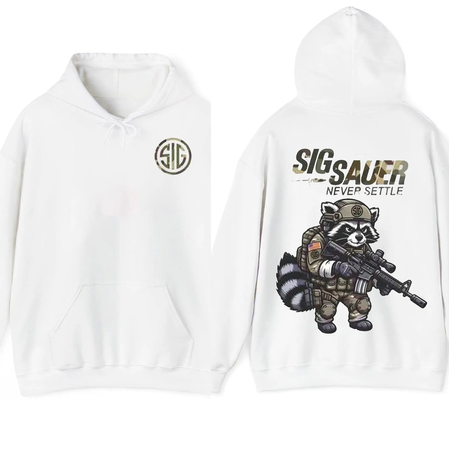 Sig Sauer Raccoon Camo 2 Sides T-Shirt/Sweatshirt/Hoodie