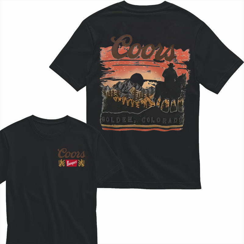 Coors Sunset in Golden Colorado Unisex Tshirt/Sweatshirt/Hoodie