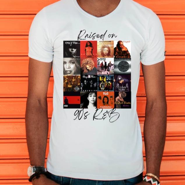 Raised On 90s R&B Album Cover T-Shirt/Sweatshirt/Hoodie