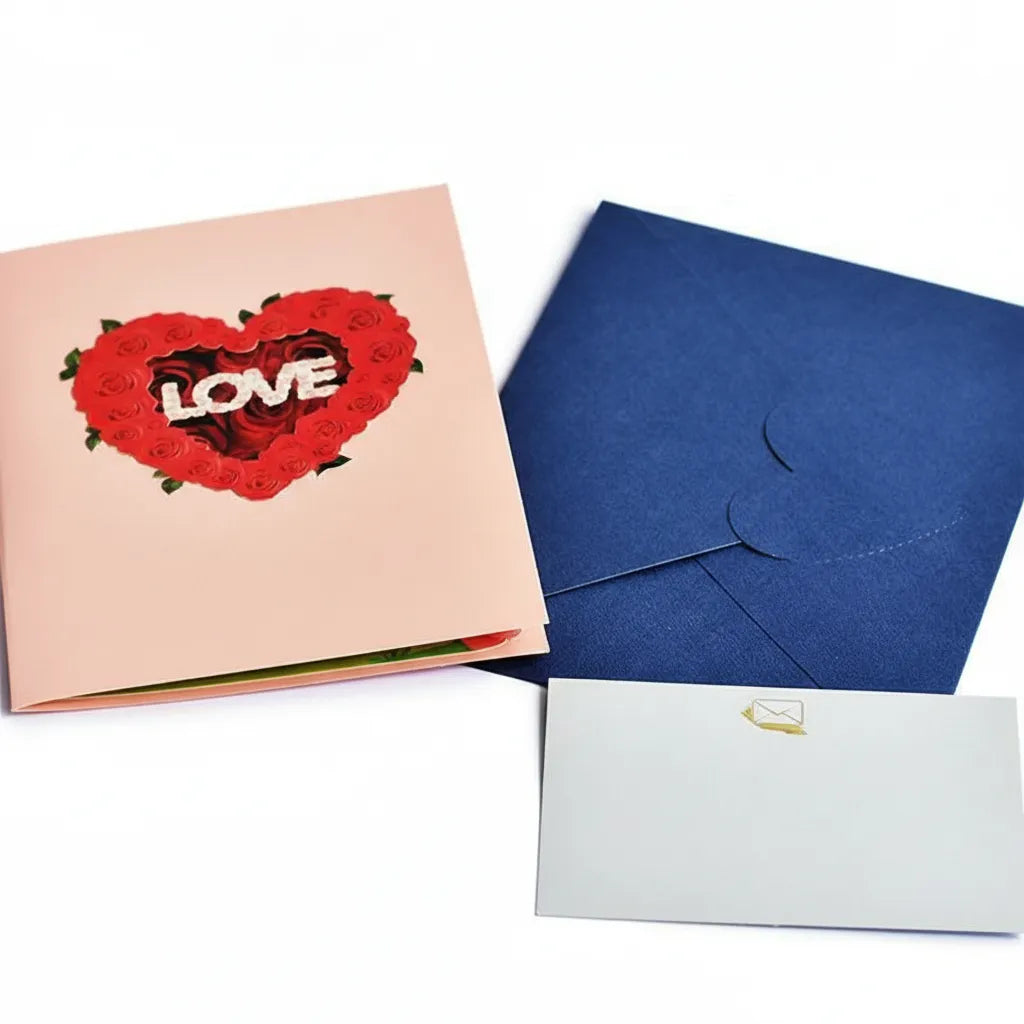 💌3D Pop-Up Rose Cards That Last Forever