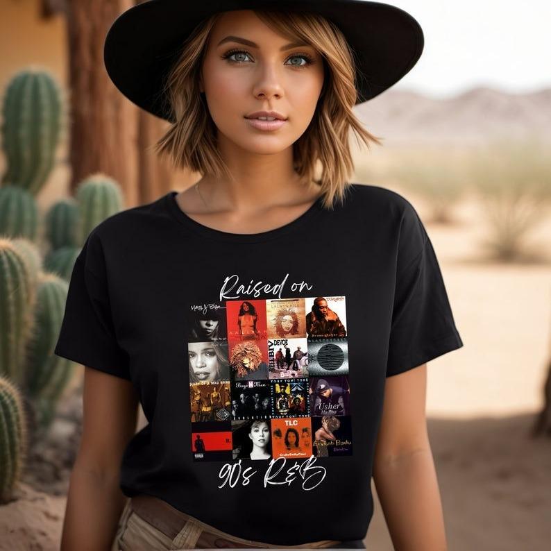 Raised On 90s R&B Album Cover T-Shirt/Sweatshirt/Hoodie