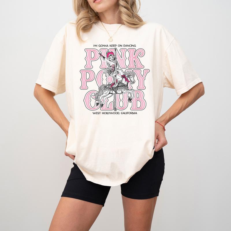Pink Pony Club Vintage Y2K Unisex T-Shirt/Sweatshirt/Hoodie – Chappell Roan Inspired