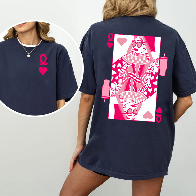 Queen of Hearts, Cards, Games, Valentine's Day Sweatshirt