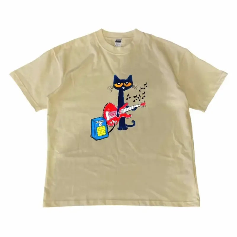 Cat Is Playing Guitar Graphic T-Shirt/Sweatshirt/Hoodie