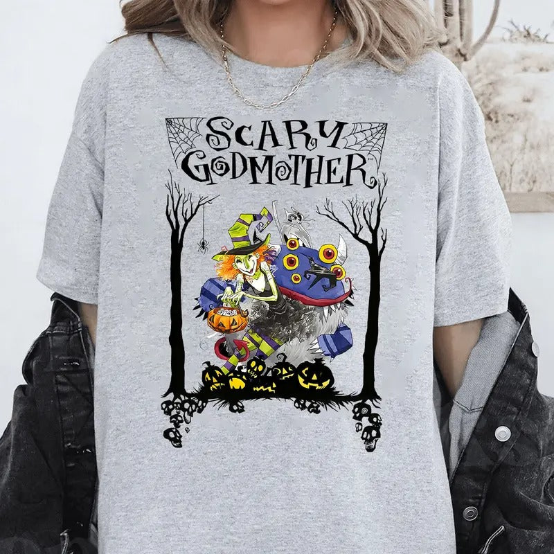 Scary Godmother Halloween Retro Witch Harry The Werewolf T-Shirt/Sweatshirt/Hoodie