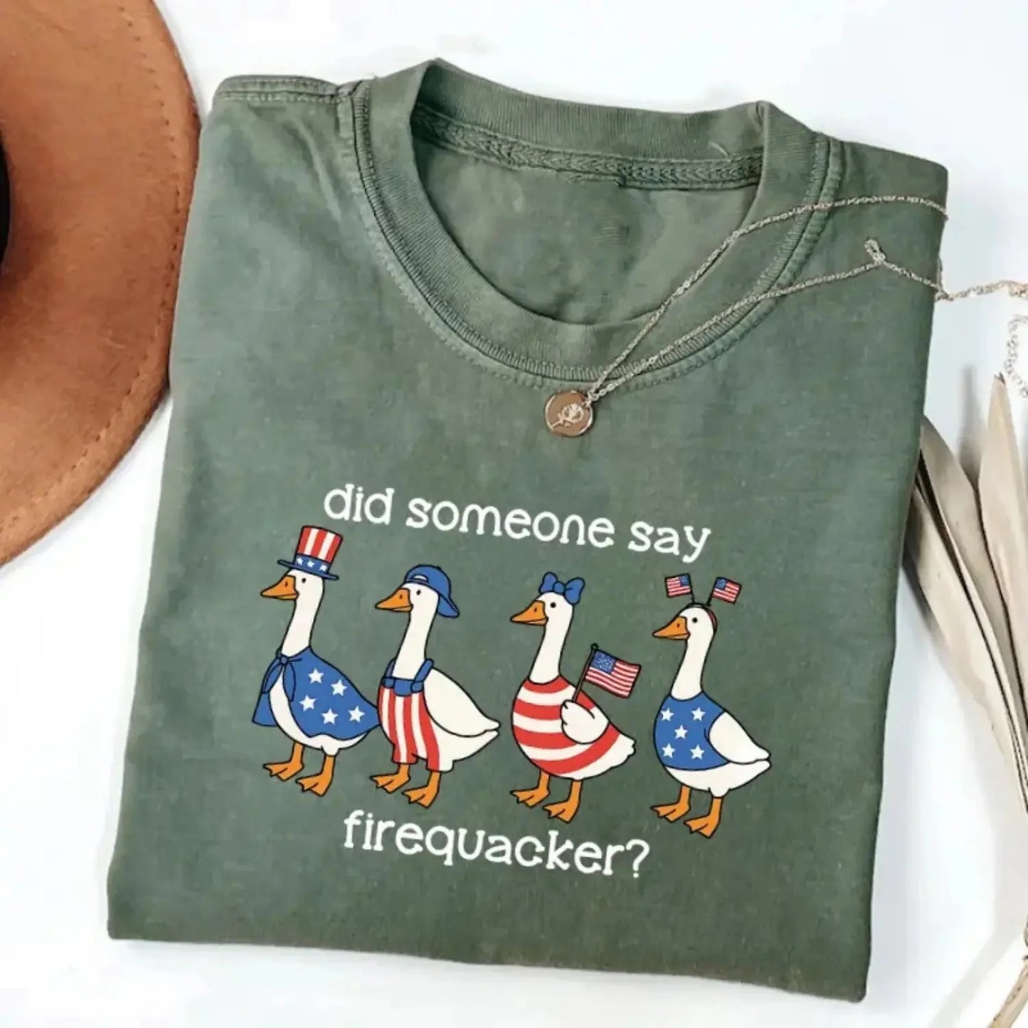 Firequacker Goose Funny 4th Of July T-Shirt / Sweatshirt / Hoodie