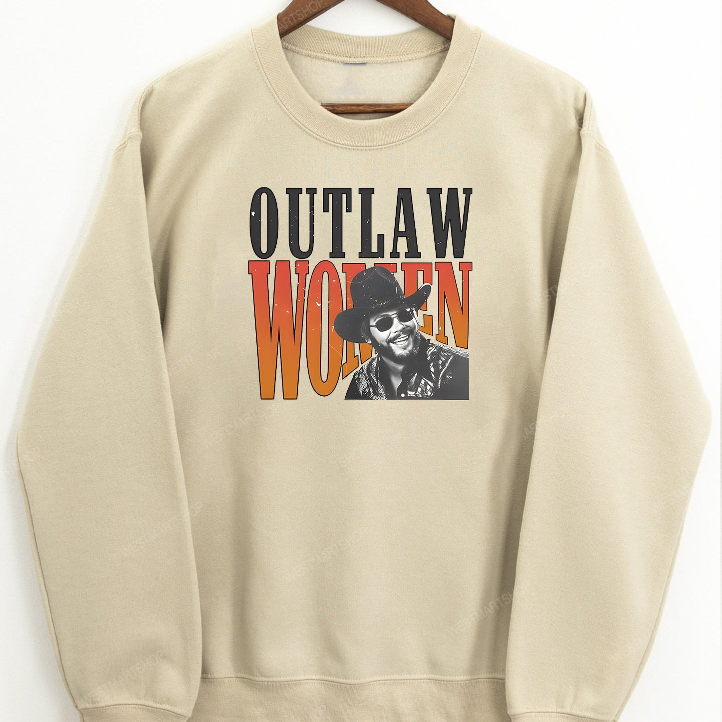 Outlaw Women Hank Williams Jr. Comfort Colors Western Unisex Shirt