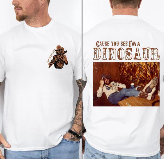 Dinosaur Hank Williams Jr. Bocephus Western Shirt