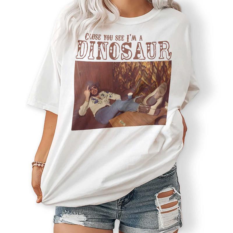 Dinosaur Hank Williams Jr. Bocephus Western Unisex Shirt