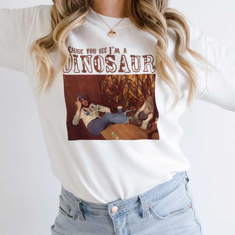 Dinosaur Hank Williams Jr. Bocephus Western Unisex Shirt