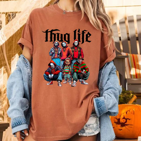 Thug Life Vintage Halloween Spooky Graphic T-Shirt/Sweatshirt/Hoodie