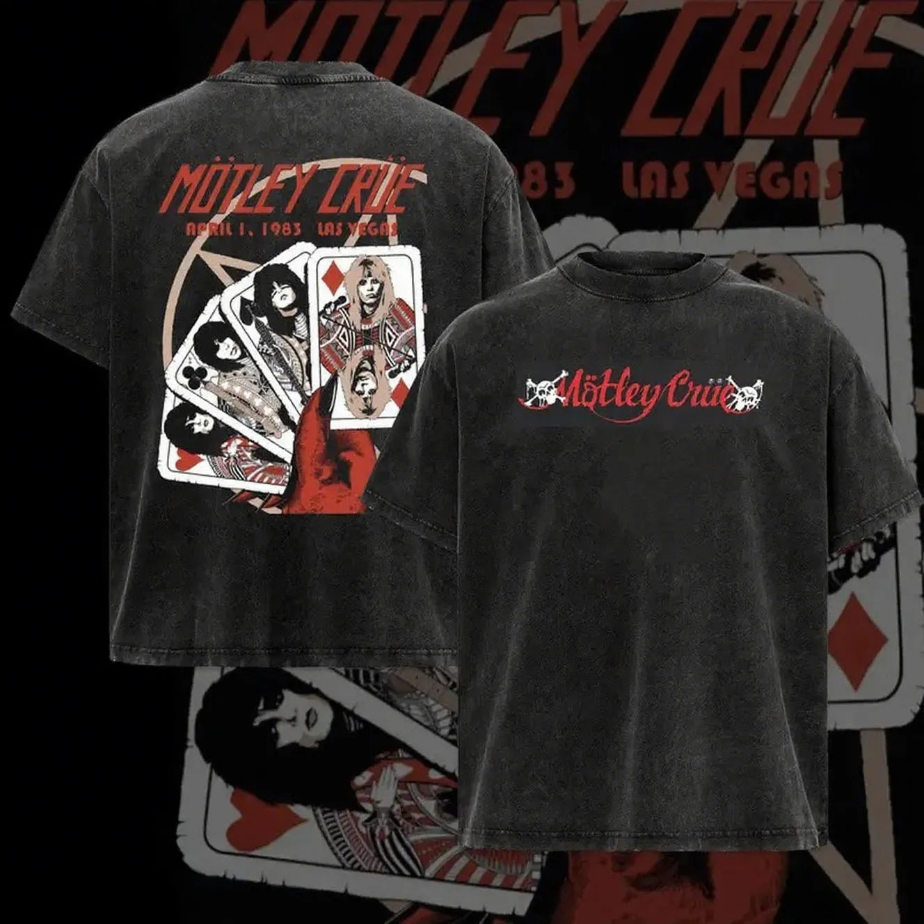 Vintage 80s Glam Rock Band Tour Rock T-Shirt/Sweatshirt/Hoodie