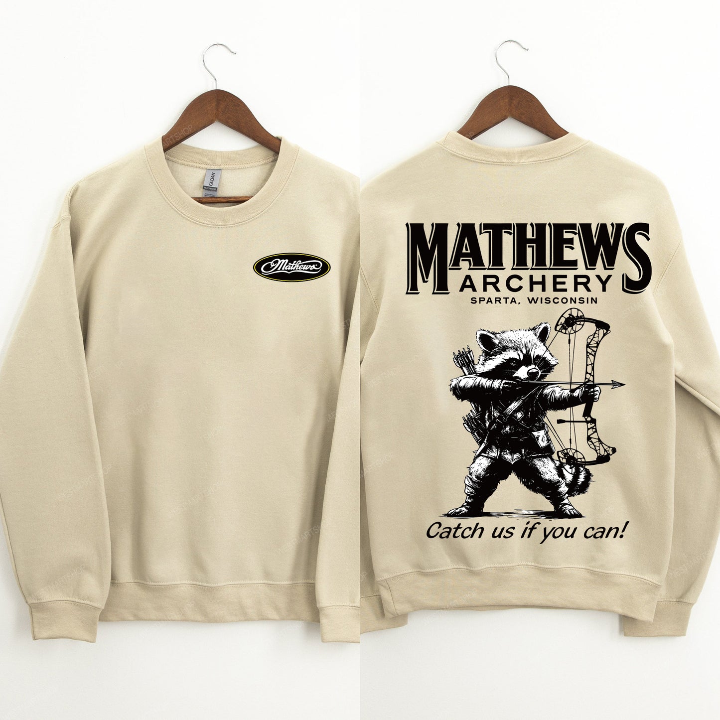 Mathews Archery Raccoon Catch Us If You Can T-Shirt/Sweatshirt/Hoodie