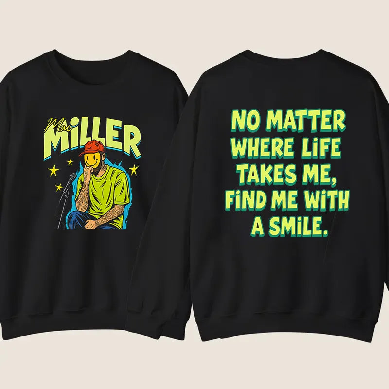 Mac Miller Best Day Ever Smile Graphic T-Shirt/Sweatshirt/Hoodie