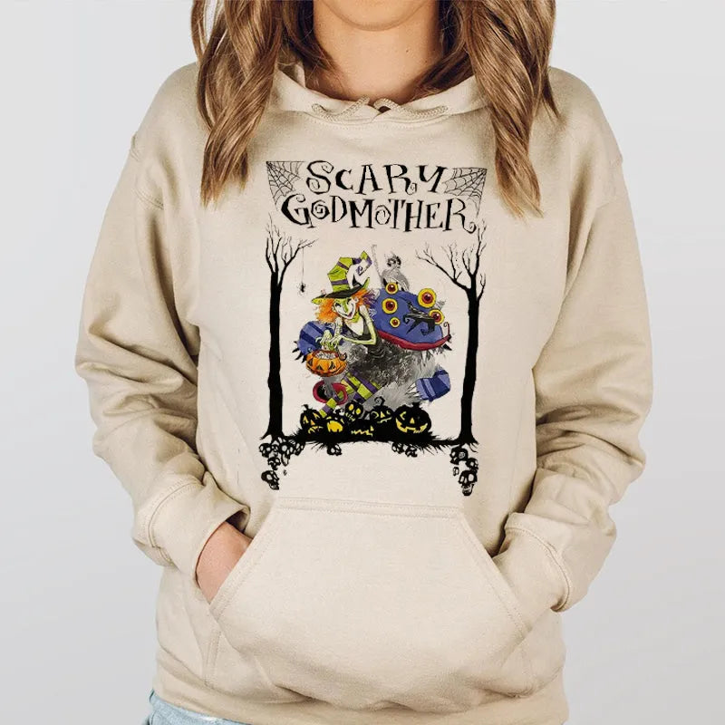 Scary Godmother Halloween Retro Witch Harry The Werewolf T-Shirt/Sweatshirt/Hoodie