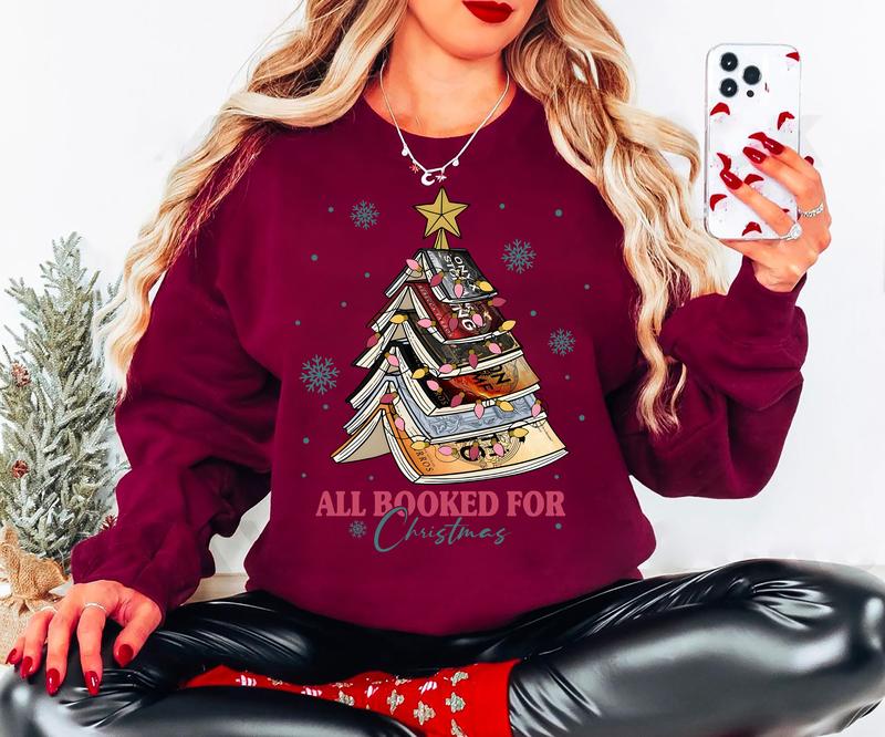 All Booked For Christmas Sweatshirt/Hoodie