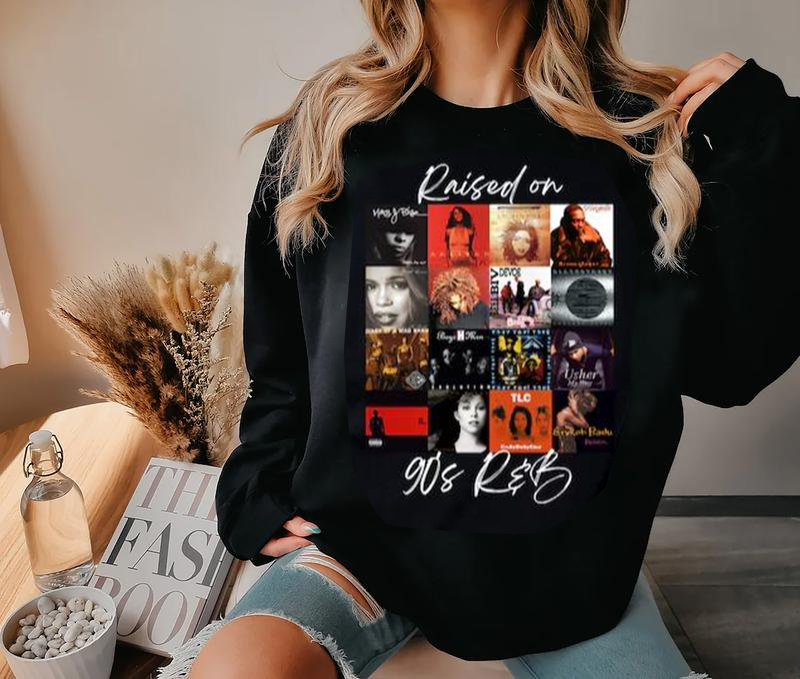 Raised On 90s R&B Album Cover T-Shirt/Sweatshirt/Hoodie