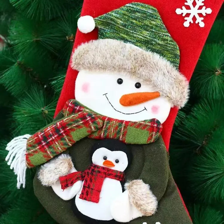 ✨ Custom Christmas Stocking – Add Name for Santa, Snowman, or Reindeer Design🎁