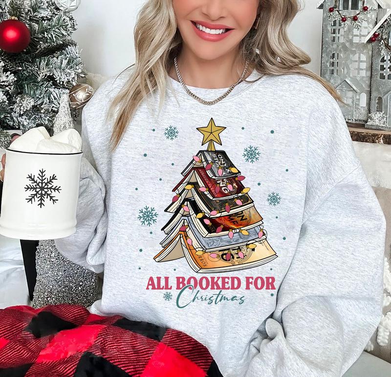 All Booked For Christmas Sweatshirt/Hoodie