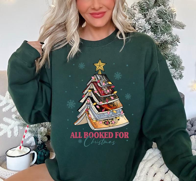 All Booked For Christmas Sweatshirt/Hoodie