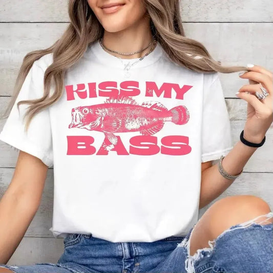 Kiss My Bass Vintage Style Fishing T-Shirt/Sweatshirt/Hoodie