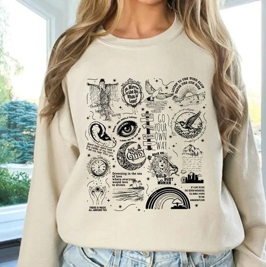 Stevie Nicks Tracklis Go Your Own Way T-Shirt/Sweatshirt/Hoodie