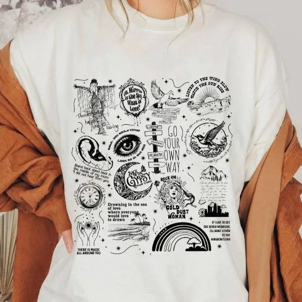 Stevie Nicks Tracklis Go Your Own Way T-Shirt/Sweatshirt/Hoodie