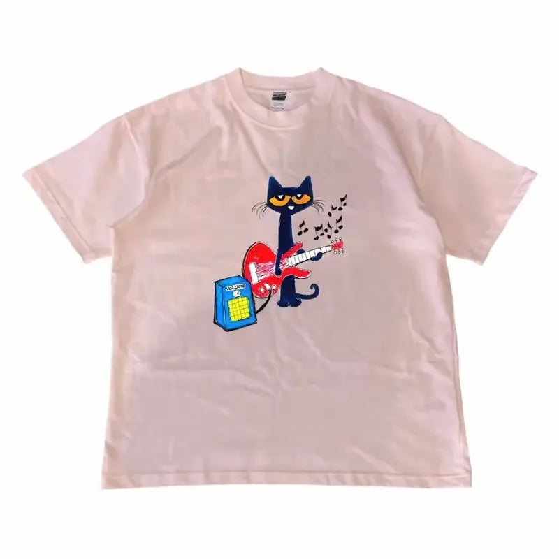 Cat Is Playing Guitar Graphic T-Shirt/Sweatshirt/Hoodie