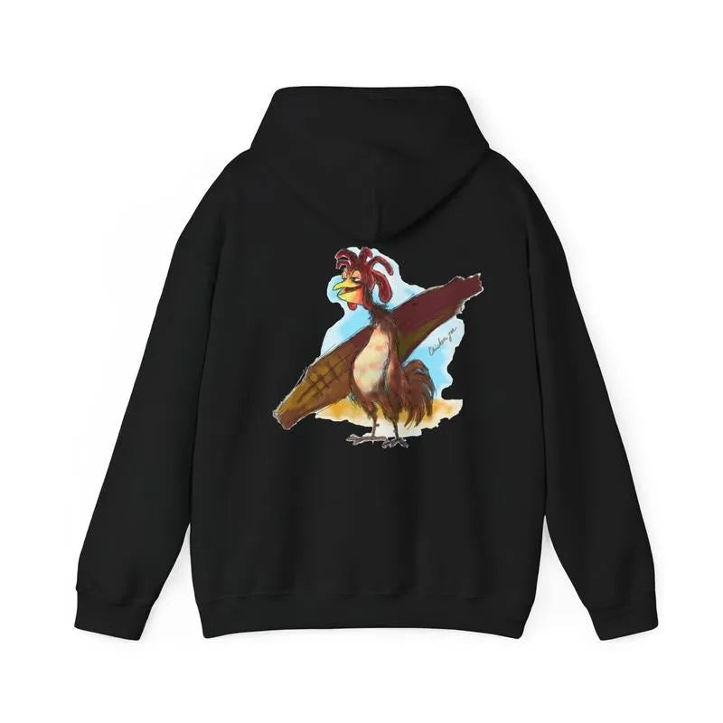 Artistic Rooster Surf Hand-Painted Graphic Unisex Beach T-Shirt/Sweatshirt/Hoodie