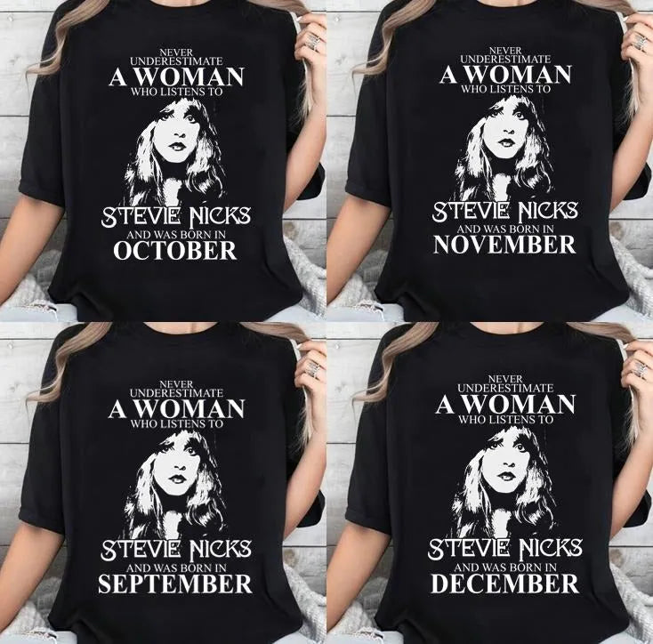 Never Underestimate a Stevie Nicks-Loving Woman Born In Jan - Dec T-Shirt/Sweatshirt/Hoodie