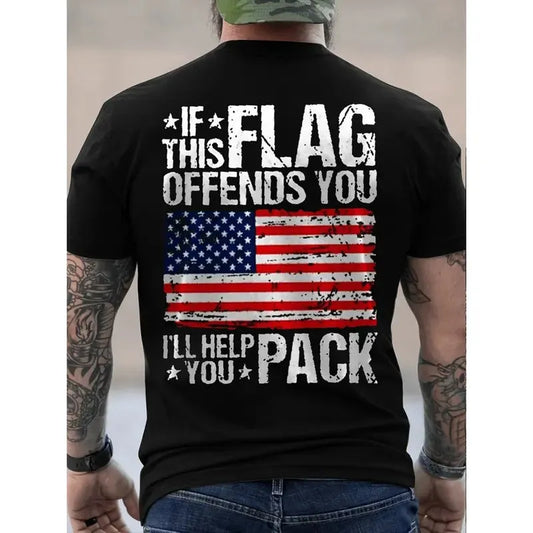 American Flag Statement Patriotic Bold Message T-Shirt/Sweatshirt/Hoodie