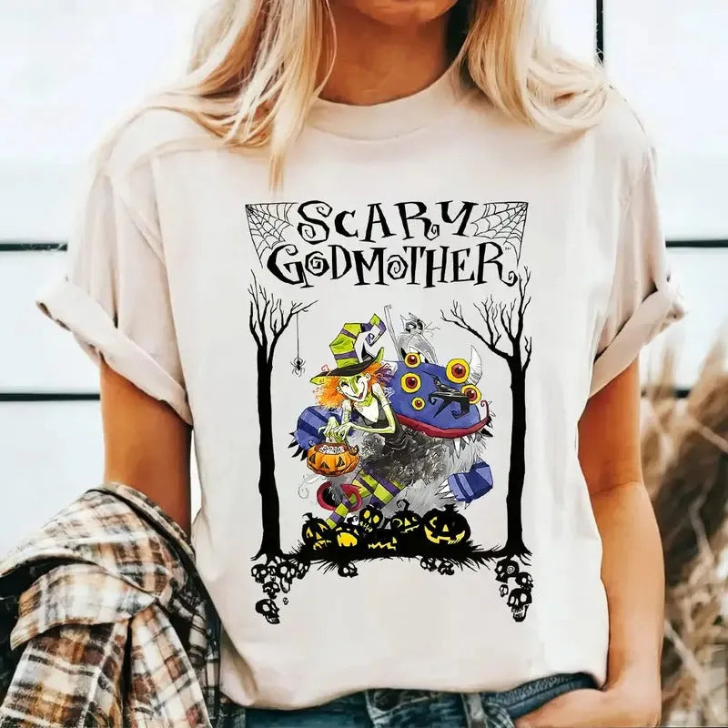 Scary Godmother Halloween Retro Witch Harry The Werewolf T-Shirt/Sweatshirt/Hoodie