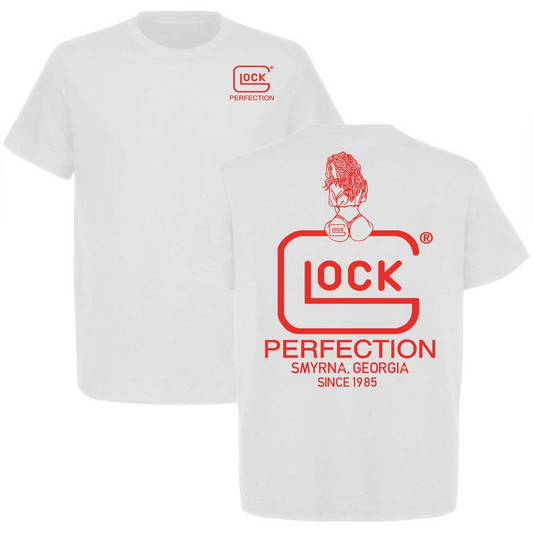 Sexy Girl Sit on Glock Graphic Unisex T-Shirt/Sweatshirt/Hoodie