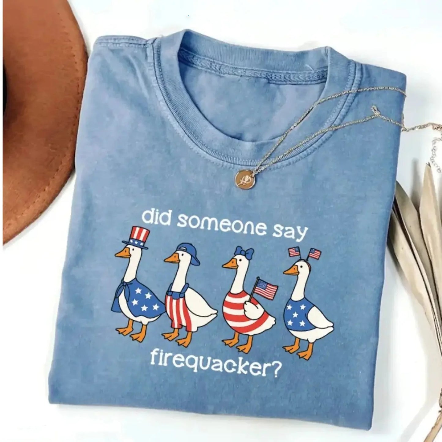Firequacker Goose Funny 4th Of July T-Shirt / Sweatshirt / Hoodie