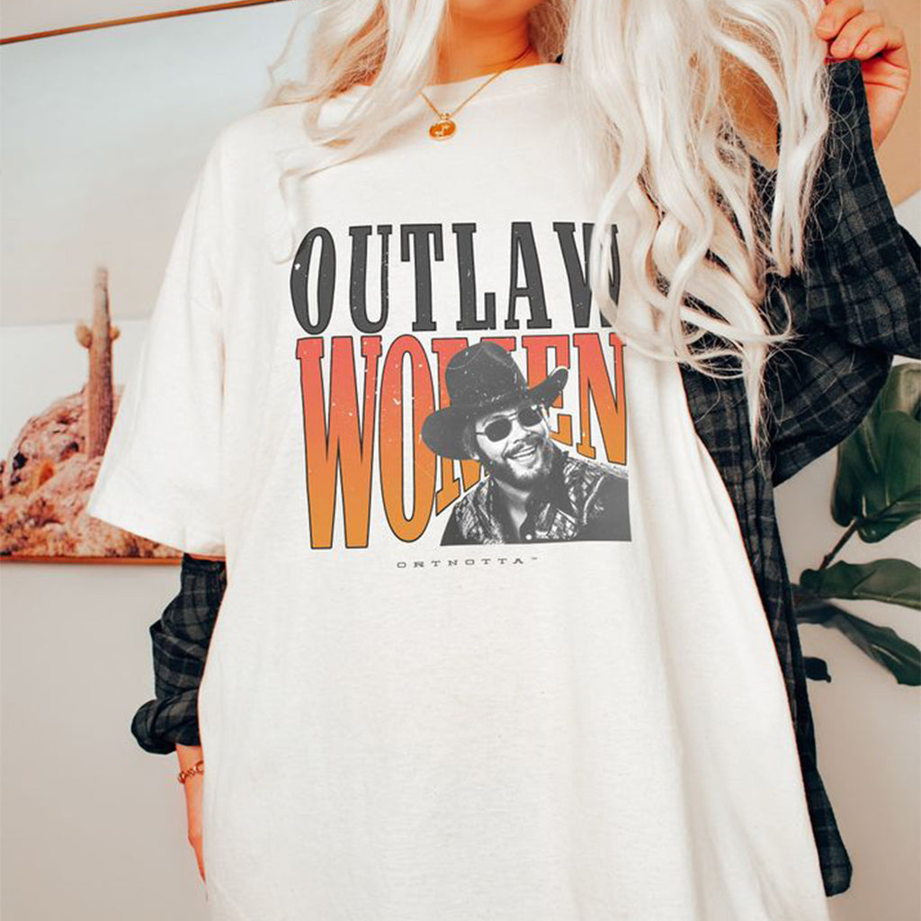 Outlaw Women Hank Williams Jr. Comfort Colors Western Unisex Shirt