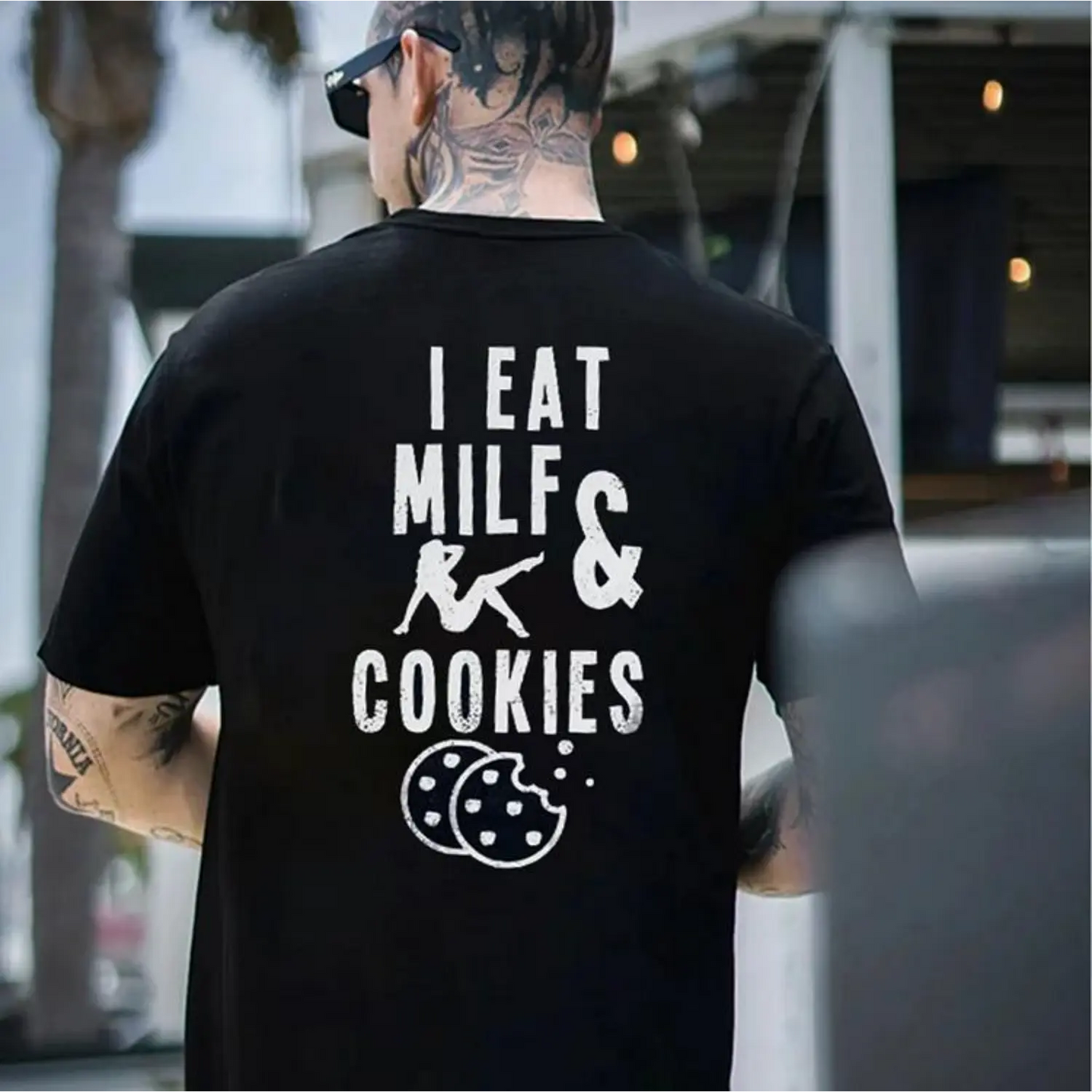 I Eat Milf & Cookies Funny Graphic T-Shirt/Sweatshirt/Hoodie